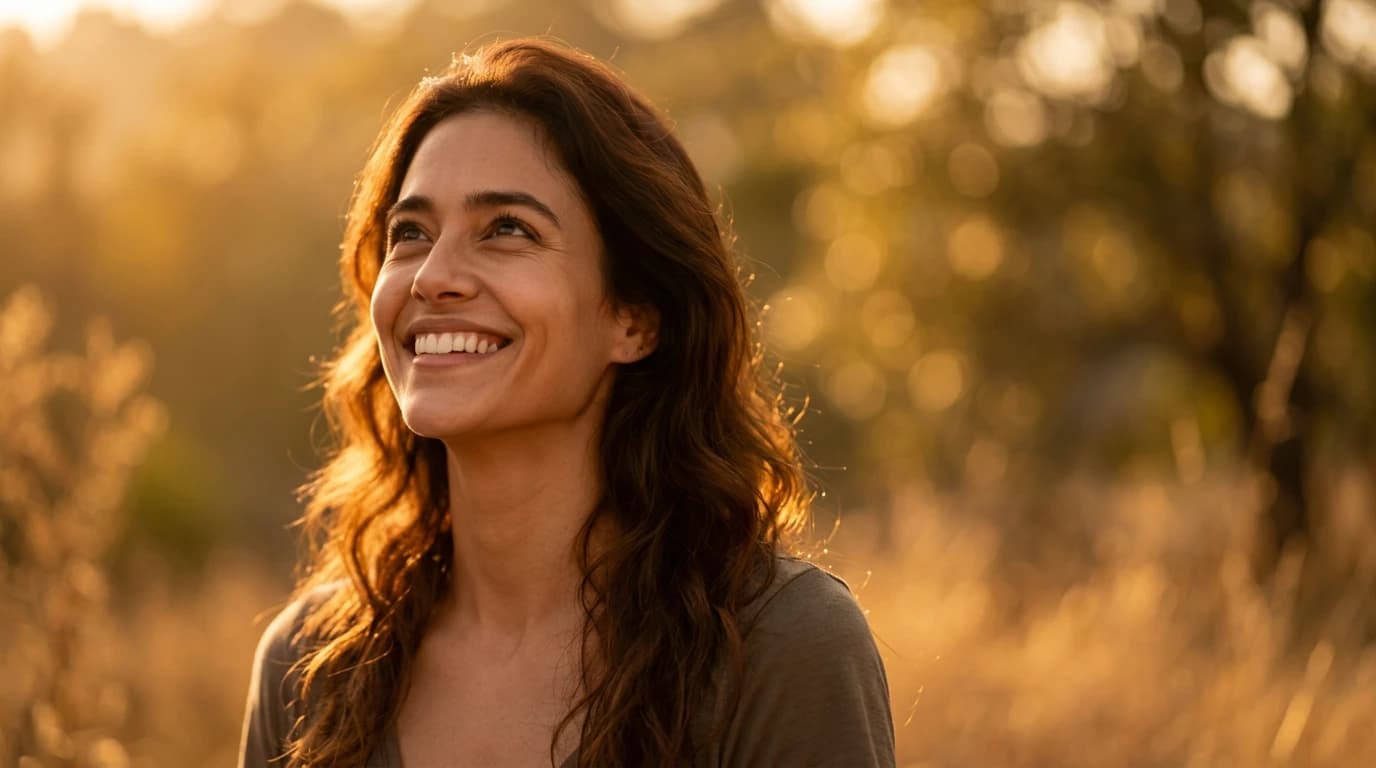 Woman smiling, taking control of her fertility journey